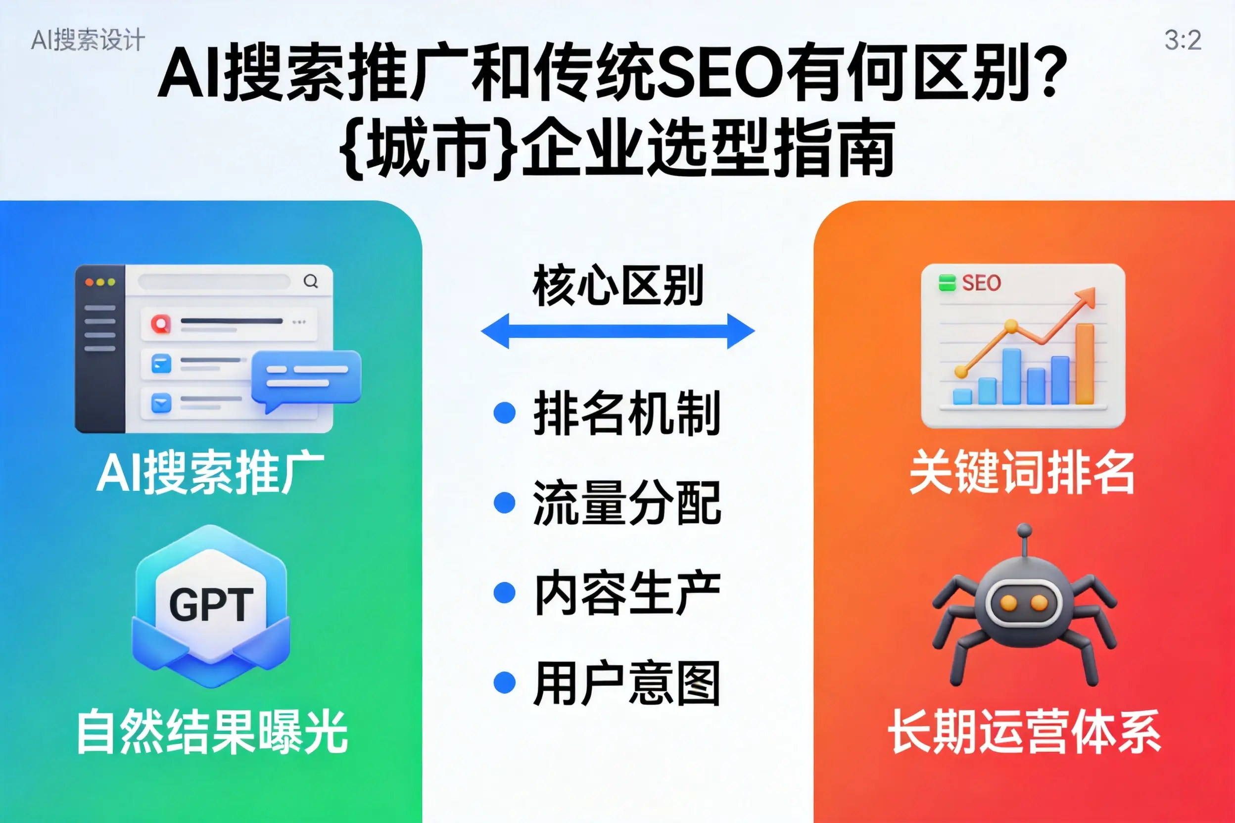 AI搜索推广和传统SEO有何区别?防城港企业选型指南