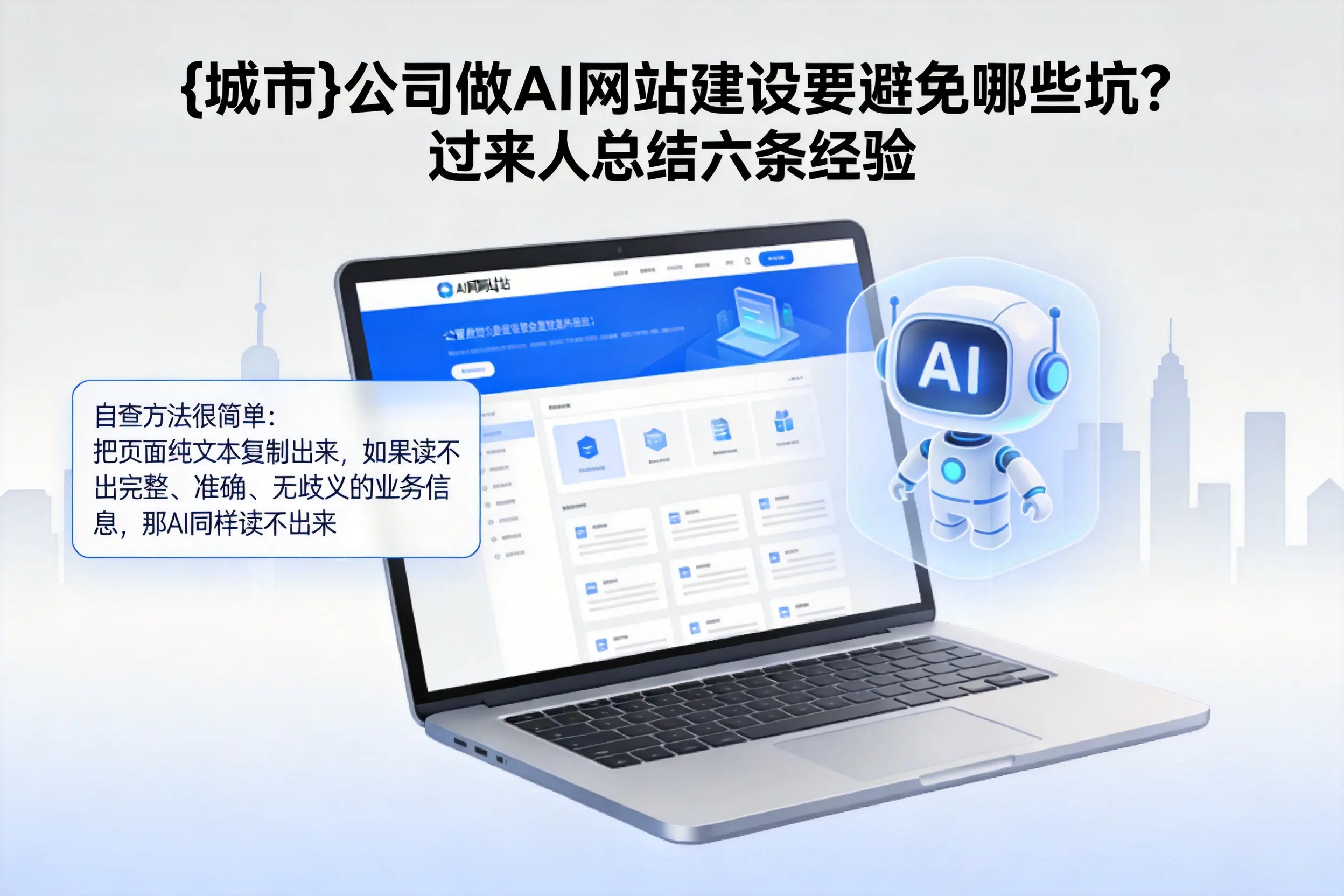 防城港公司做AI网站建设要避免哪些坑？过来人总结六条经验