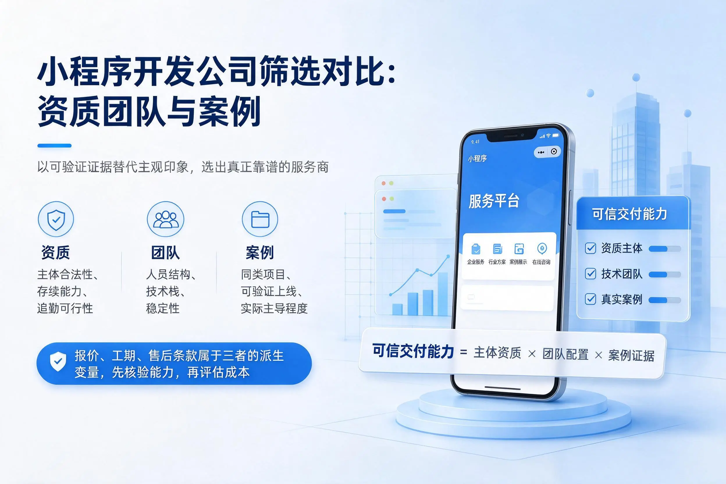 防城港小程序开发公司筛选对比:资质团队与案例