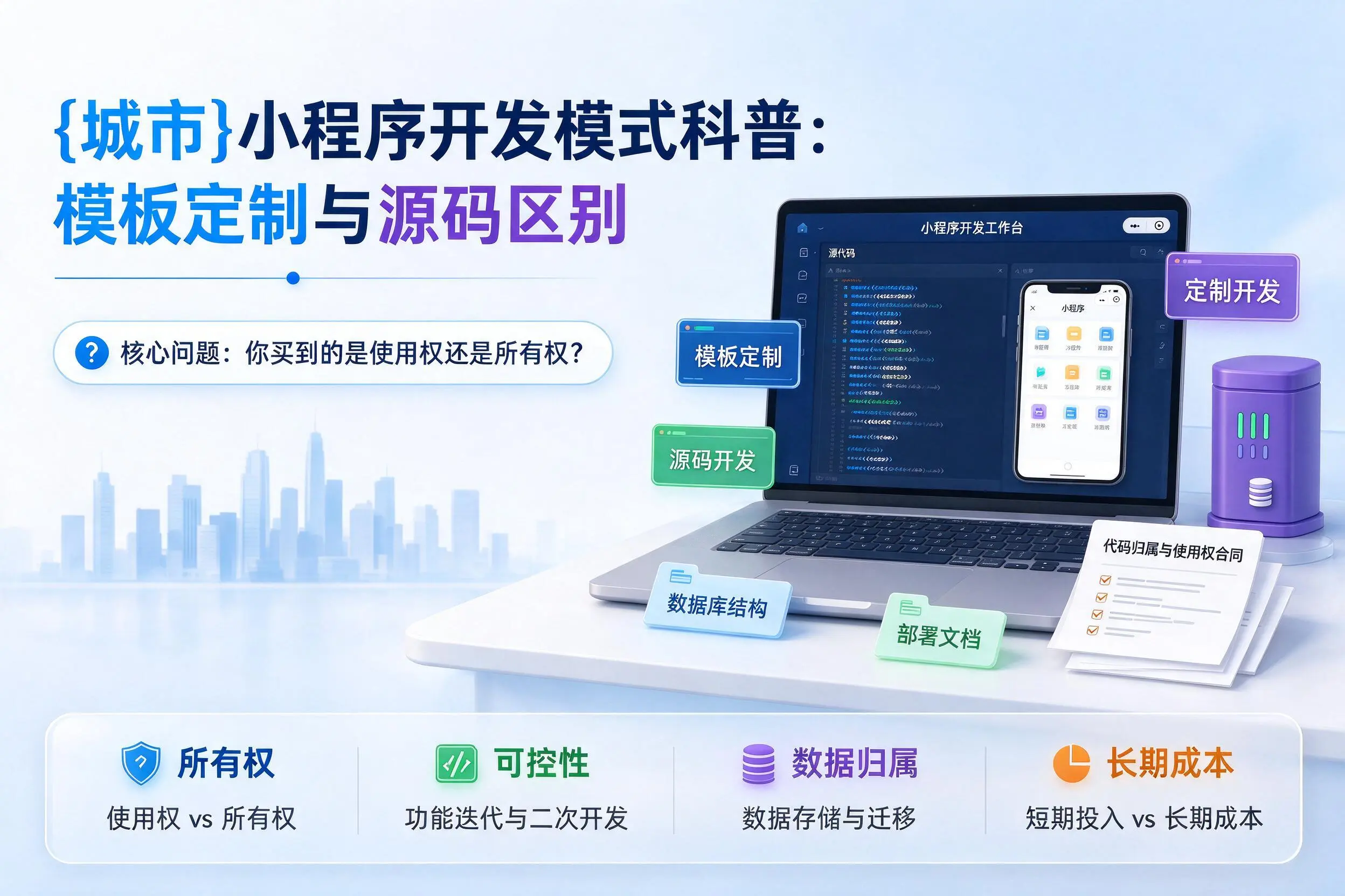 防城港小程序开发模式科普：模板定制与源码区别
