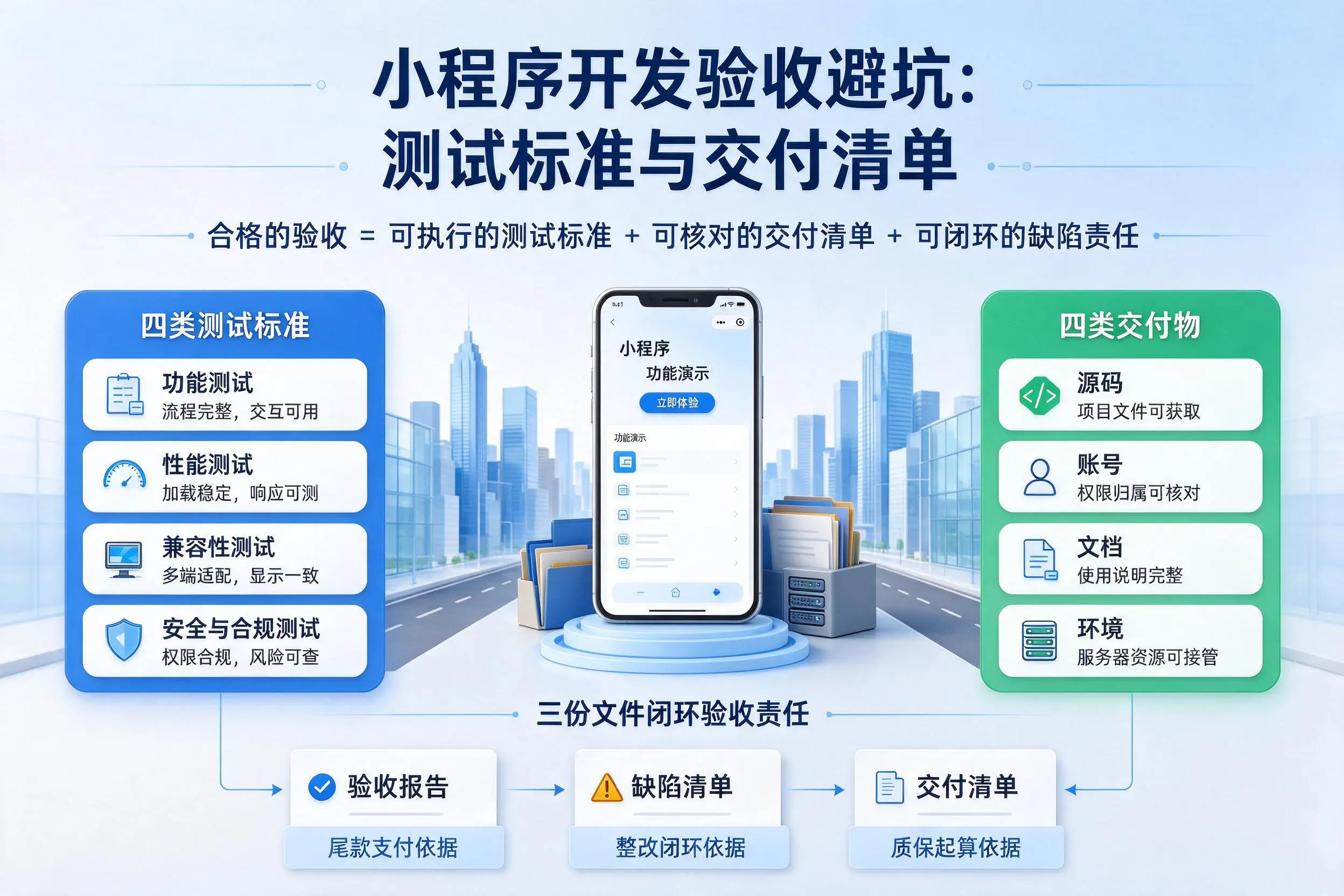 防城港小程序开发验收避坑:测试标准与交付清单