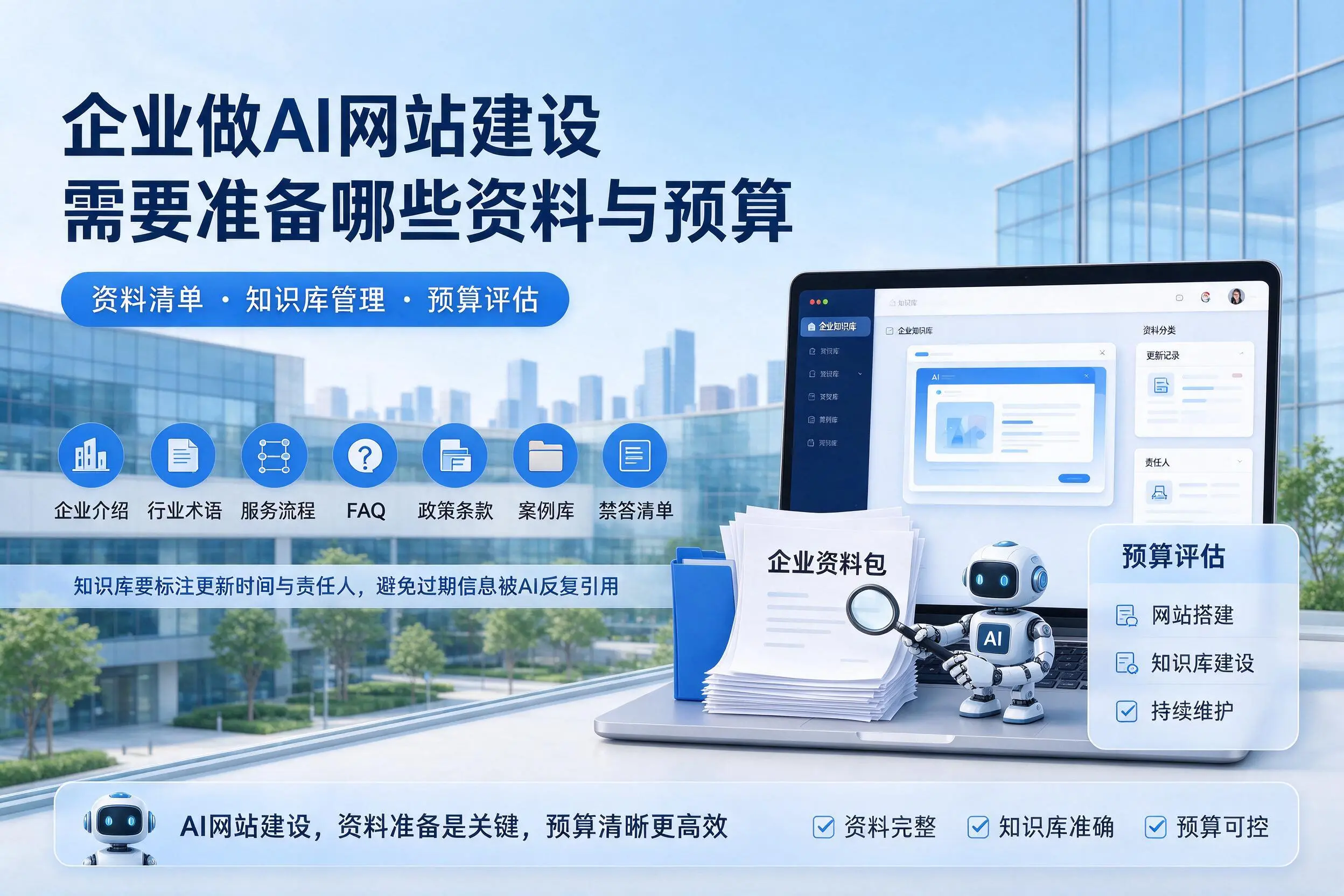 防城港企业做AI网站建设需要准备哪些资料与预算