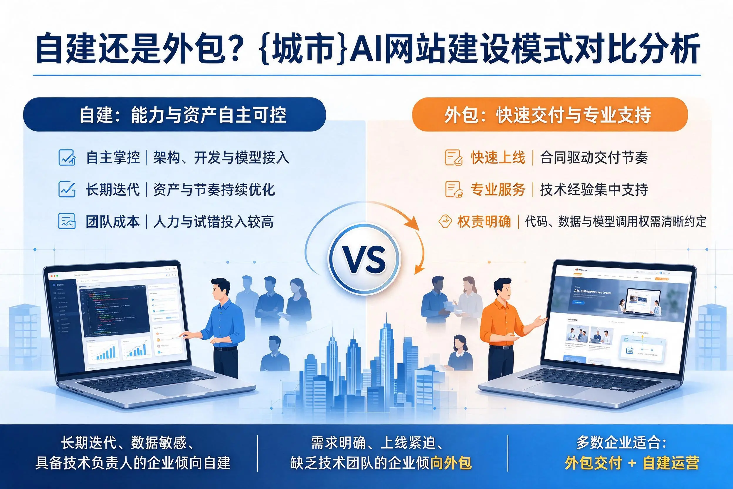 自建还是外包？防城港AI网站建设模式对比分析