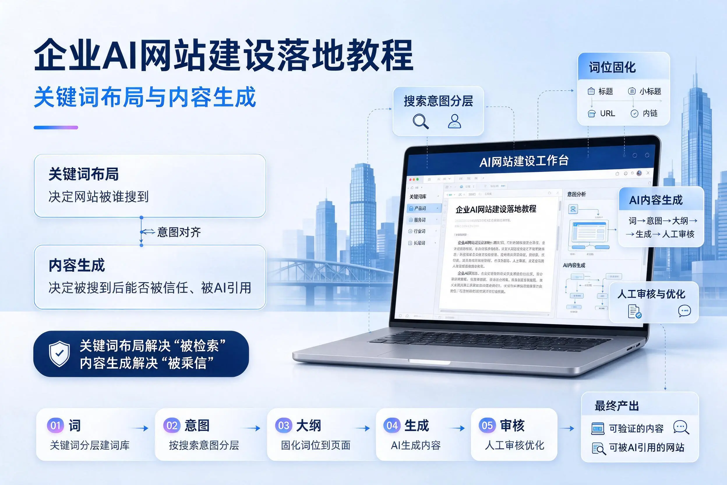 防城港企业AI网站建设落地教程：关键词布局与内容生成